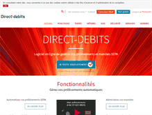 Tablet Screenshot of direct-debits.com